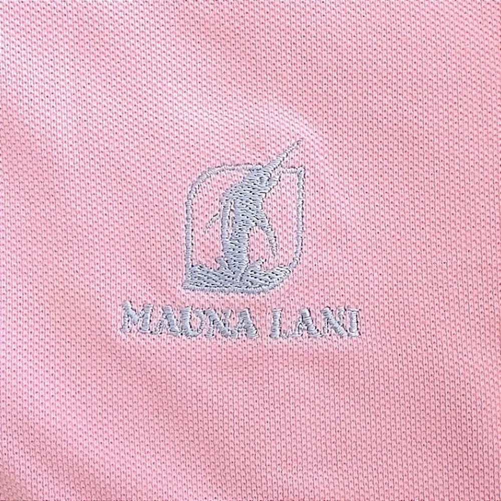 Polo Golf Ralph Lauren Polo Shirt Mens Medium Pink Mauna Lani Cotton Pique MW22‎